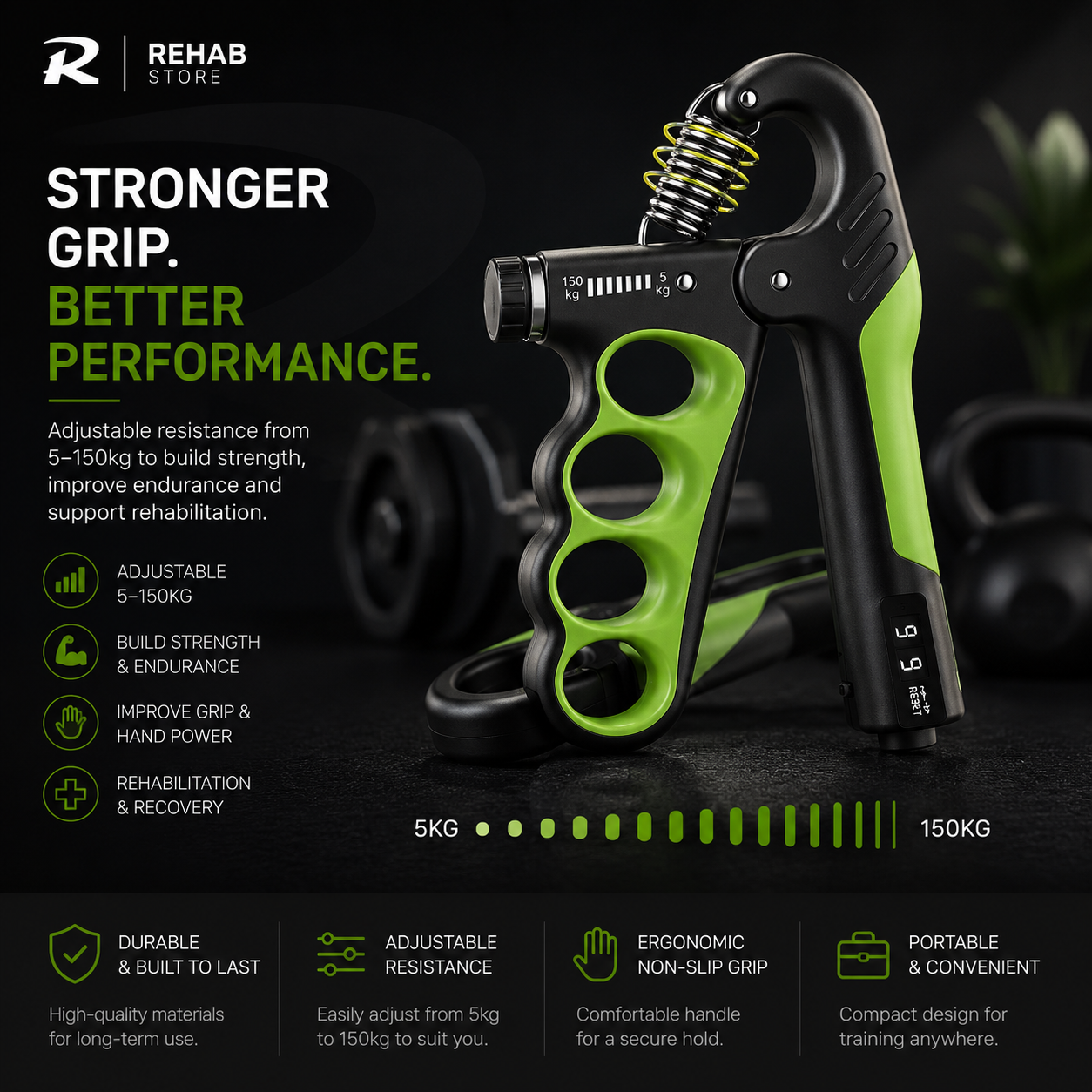 Adjustable Grip Strength Trainer