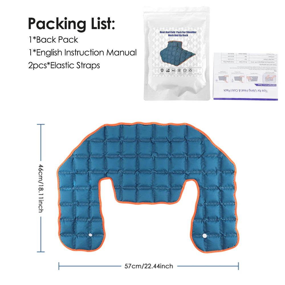 Hot Cold Compress Therapy Shoulder Wrap Self-absorbing Large Ice Pack Pad Back Neck Massage Cushion For Sport Muscle Strain