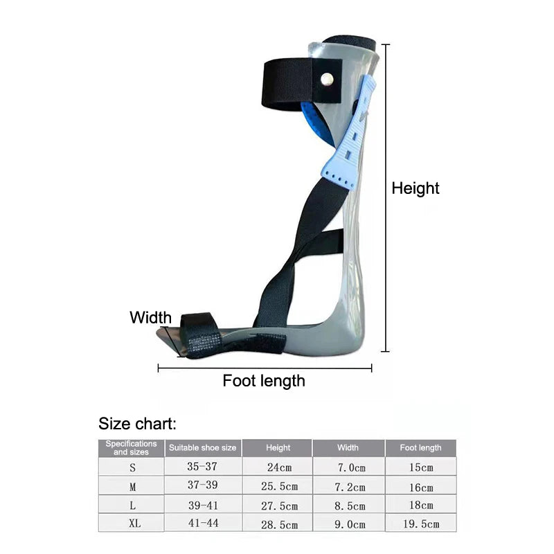 【Adjustable Elasticity Valgus Orthotics Stroke Hemiplegia Rehabilitation Shoes Foot Supports Drop Orthotics Ankle Orthosis】