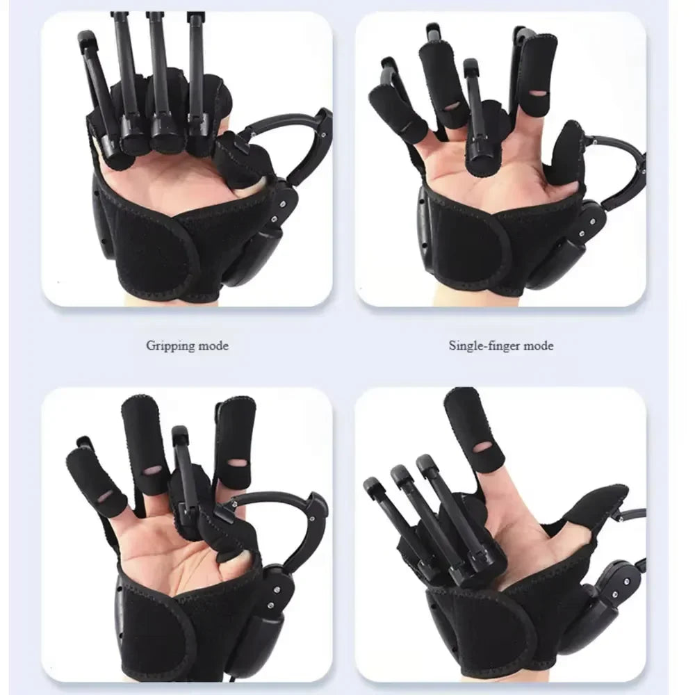 Robotic Exoskeleton Rehab Glove USB Rechargeable Silent Motor Multiple Modes Adjustable Strength For Stroke Hemiplegia Recovery