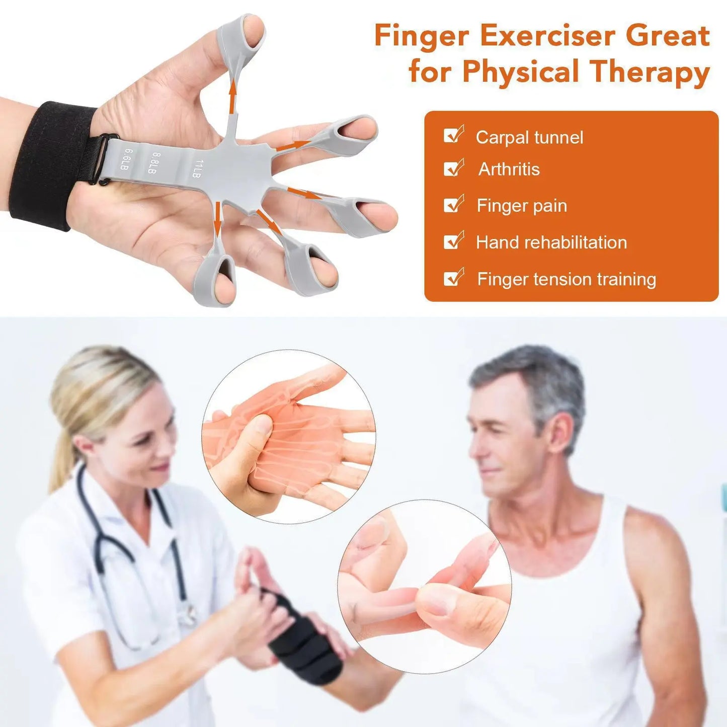 Five-Finger Hand Strength Trainer