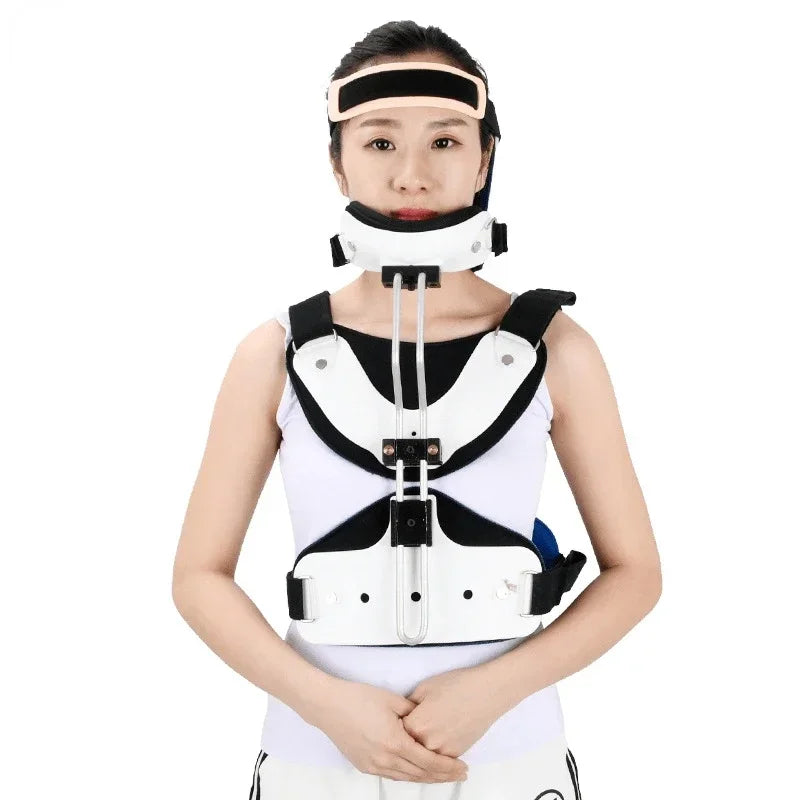 Cervical Thoracic Vertebra Orthosis Neck Fracture Fixation Brace Adjustable Medical Care Support Head Corrective Rehabilitation