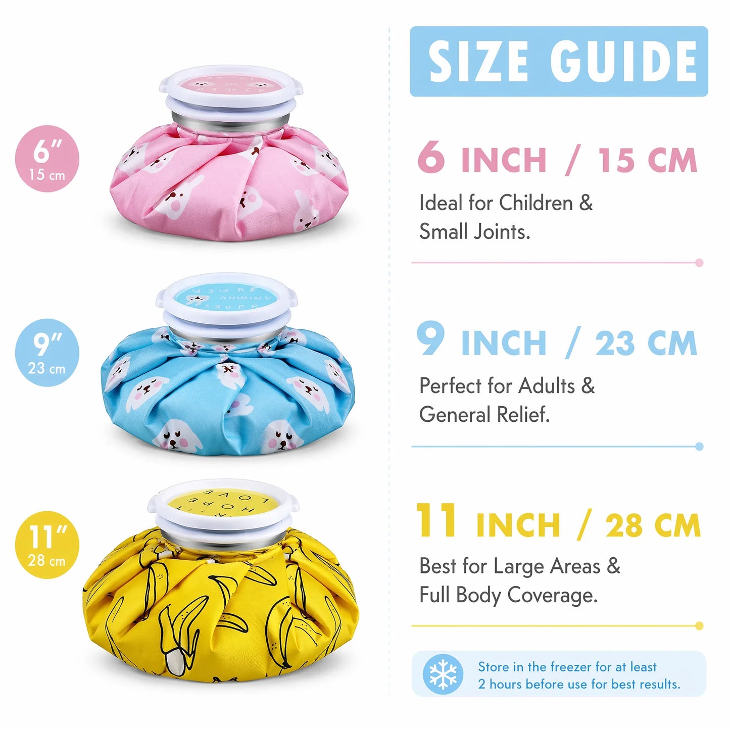 Cloth Ice Pack Household Folding Ice Pack Cartoon Thickening Leakproof Hot Water Bag Cold and Hot Compress Physiotherapy Bag Wat