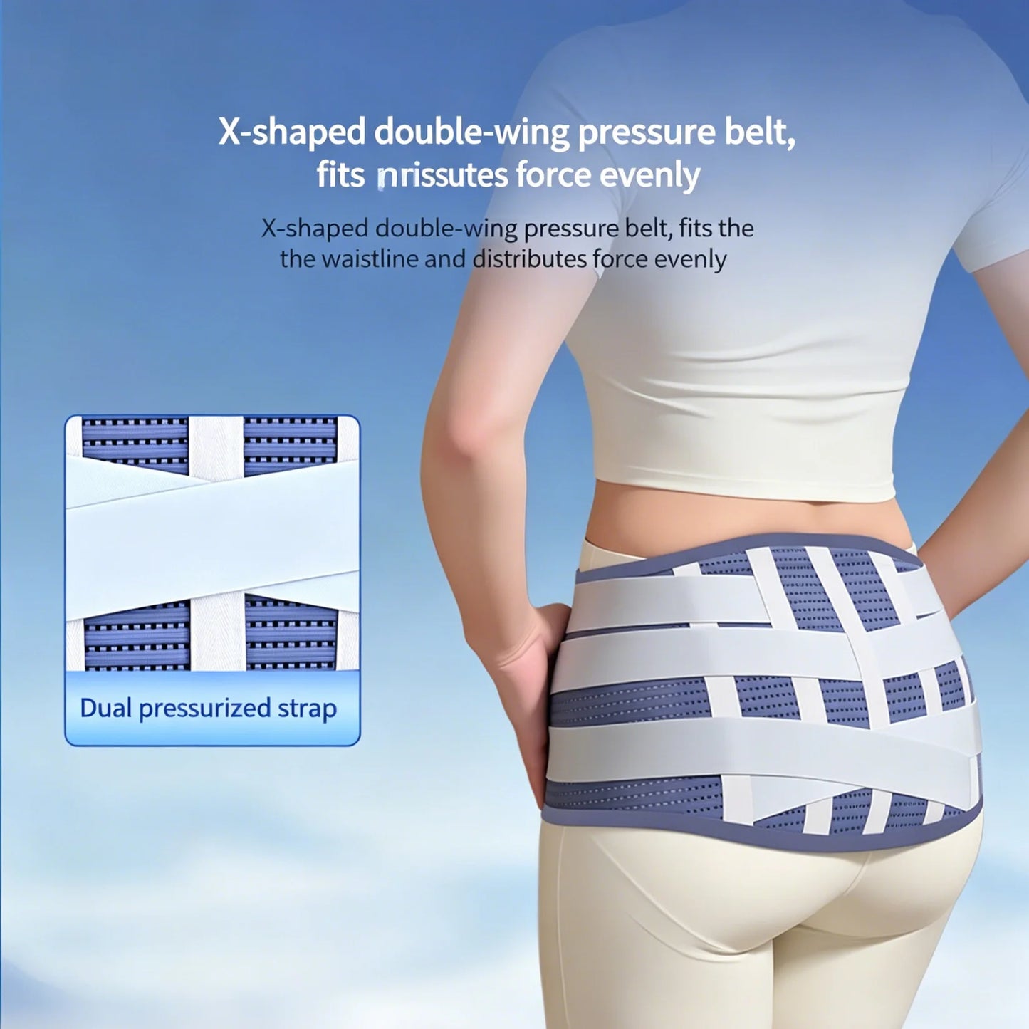 Breathable SI Joint Hip Belt Brace Sciatica Pain Relief Trochanter Brace for Relieving Lower Back Pelvic Pain for Women and Men