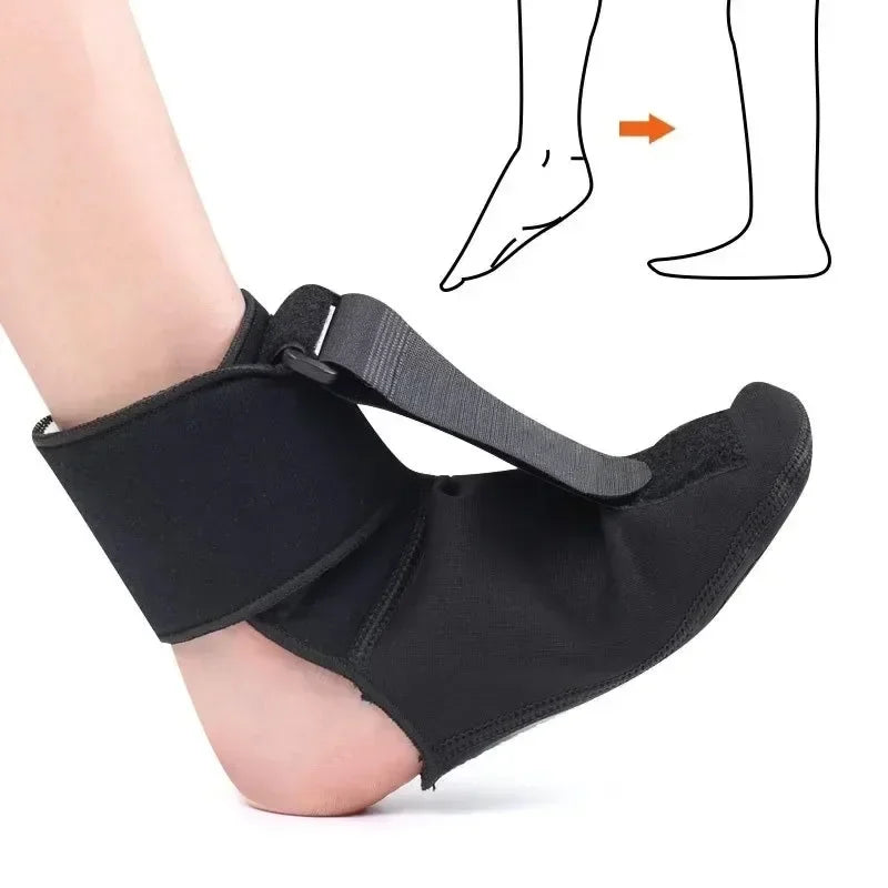 Adjustable Plantar Fasciitis Night Foot Splint Drop Orthotic Brace Elastic Dorsal Night Splint Foot Rehabilitation Stretch Strap