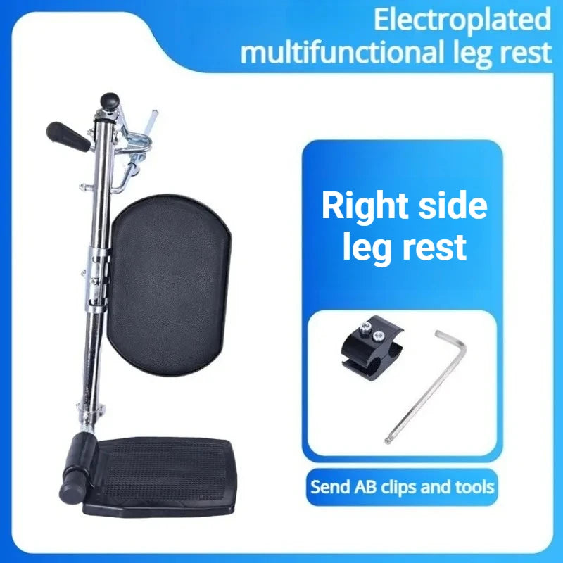 Adjustable Wheelchair Leg Rest Foldable Non-slip Stable Durable Wheelchair Leg Rests Multifunctional Rehabilitation Supplies