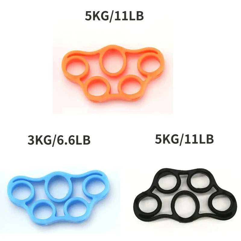 1-3pcs Silicone Five-Finger Training Hand Expanders Exerciser Wrist Stretcher Finger Gripper Expander Strength Rehabilitation