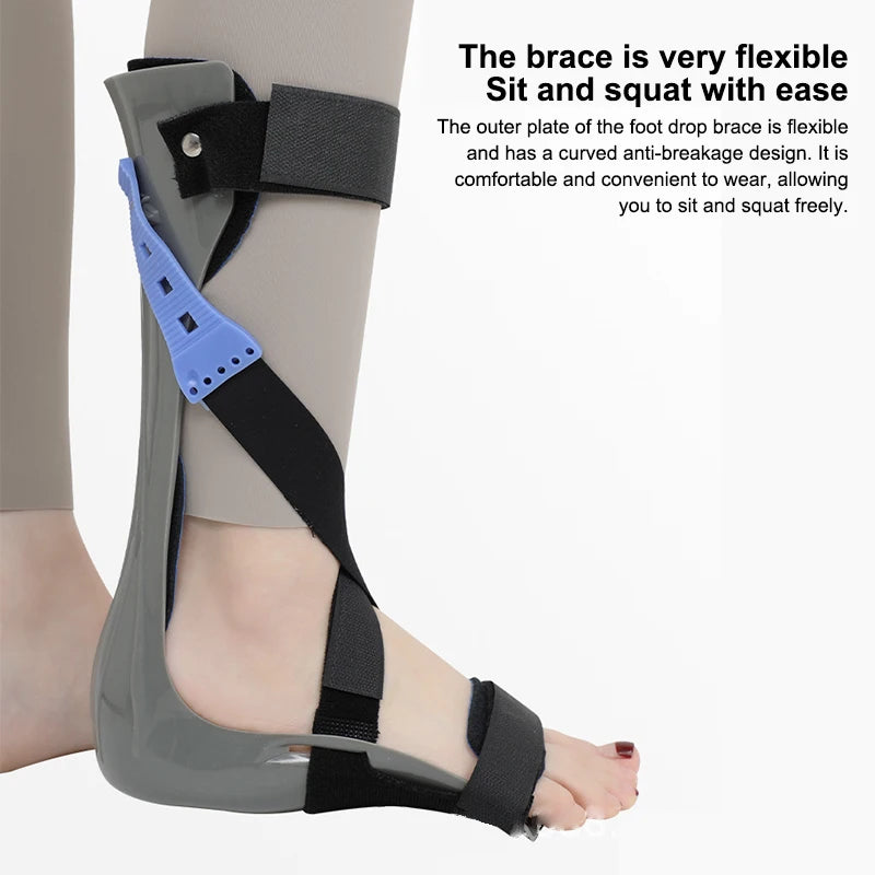 【Adjustable Elasticity Valgus Orthotics Stroke Hemiplegia Rehabilitation Shoes Foot Supports Drop Orthotics Ankle Orthosis】