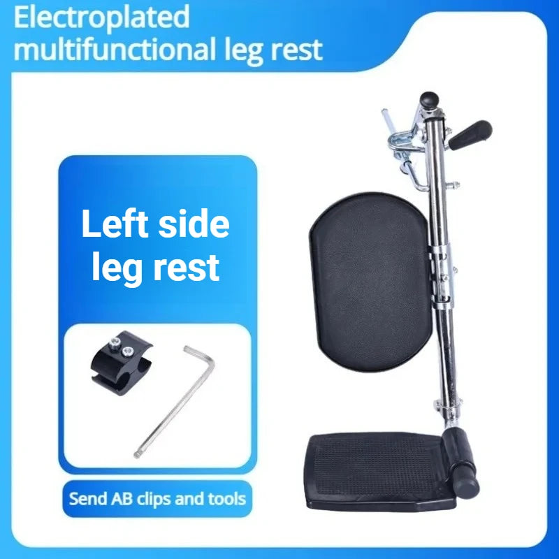 Adjustable Wheelchair Leg Rest Foldable Non-slip Stable Durable Wheelchair Leg Rests Multifunctional Rehabilitation Supplies