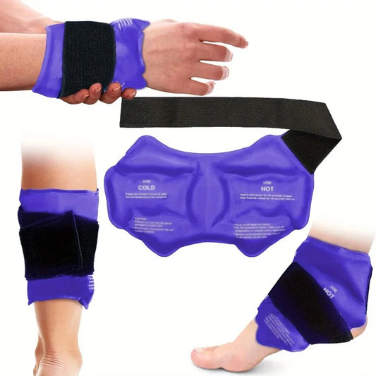 Therapy Reusable Gel Cold Pack Ankle Brace Ice Pack Wrap For Injuires Hot Cold Ankle Support For Pain Relief Sprains