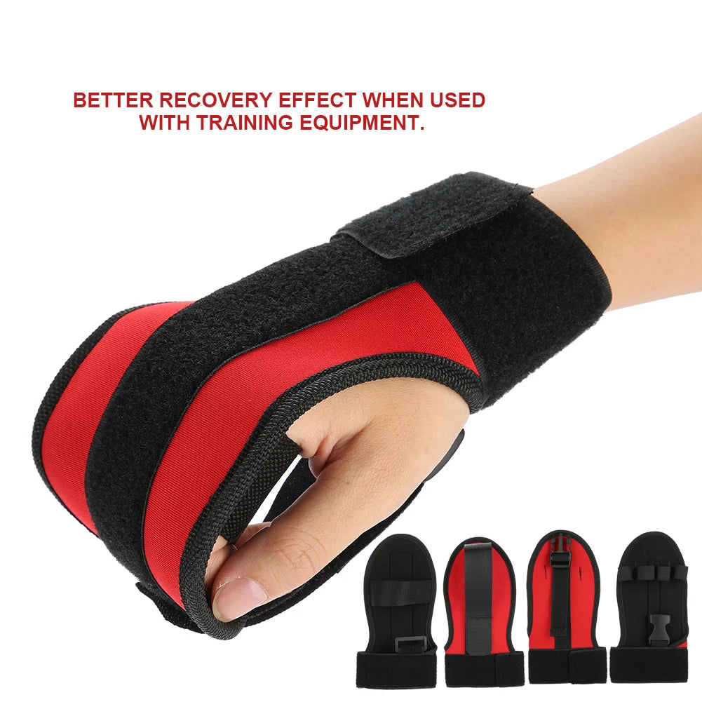 Finger Glove Black Finger Glove Auxiliary Fixed Gloves Rehabilitation Training Equipment Hand Fist Rehabilitation Training Glove