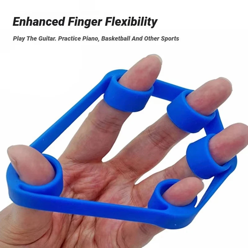 1-3pcs Silicone Five-Finger Training Hand Expanders Exerciser Wrist Stretcher Finger Gripper Expander Strength Rehabilitation