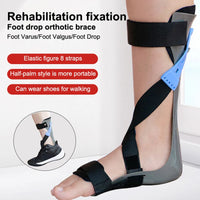 【Adjustable Elasticity Valgus Orthotics Stroke Hemiplegia Rehabilitation Shoes Foot Supports Drop Orthotics Ankle Orthosis】