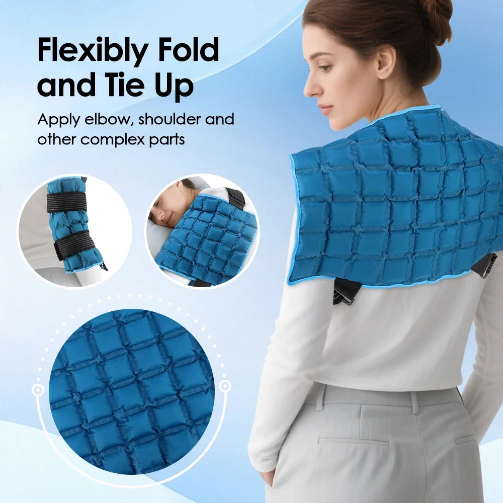 Self-Absorbent Polymer Hot Cold Pack Reusable Ice Pack Back Shoulder Knee Pain Relief Fast Freeze Flexible Cold Therapy Wrap