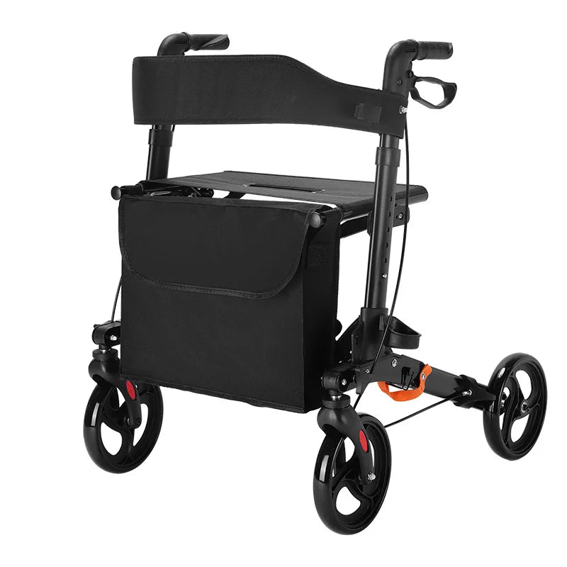 Walking Aid For The Elderly Rehabilitation Walker Anti-Fall Adjustable Folding Walking Rollator Carts With Arm Support Walker