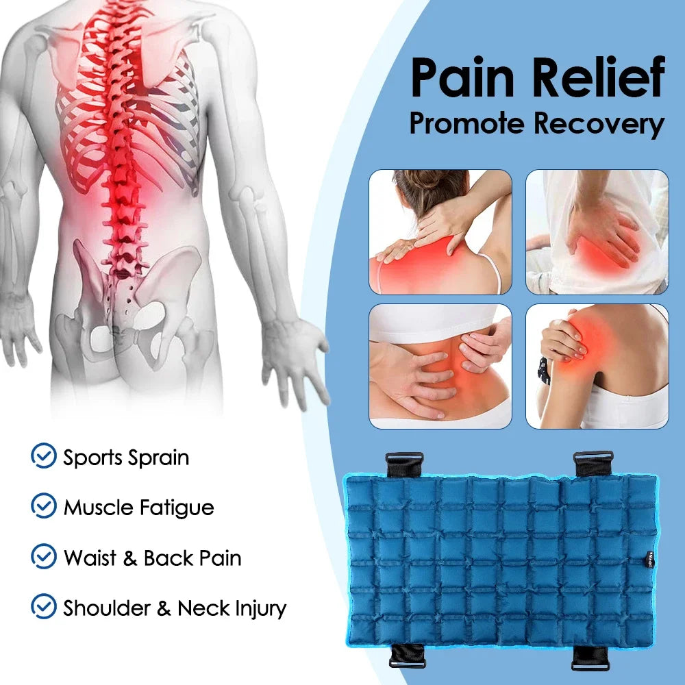 Self-Absorbent Polymer Hot Cold Pack Reusable Ice Pack Back Shoulder Knee Pain Relief Fast Freeze Flexible Cold Therapy Wrap