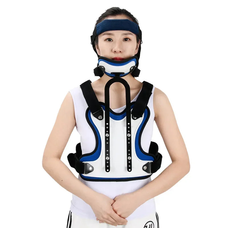 Cervical Thoracic Vertebra Orthosis Neck Fracture Fixation Brace Adjustable Medical Care Support Head Corrective Rehabilitation