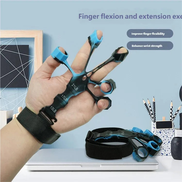 Grip Exerciser Five-finger & Wrist Strength Training Device Finger Dexterity Rehabilitation Trainer for Vein Recovery