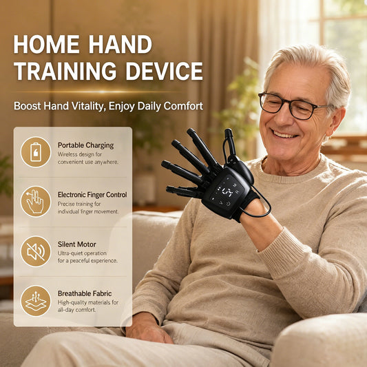 Robotic Exoskeleton Rehab Glove USB Rechargeable Silent Motor Multiple Modes Adjustable Strength For Stroke Hemiplegia Recovery