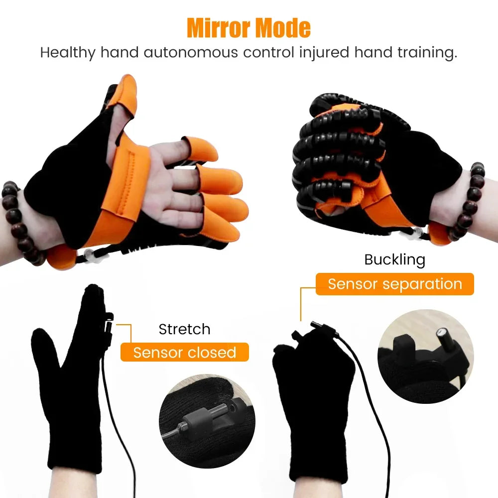 Automatic Hand Rehabilitation Robot Gloves Hand Trainer Rehabilitation Rehab Hemiplegia Gloves Finger Trainer Stroke Rehab