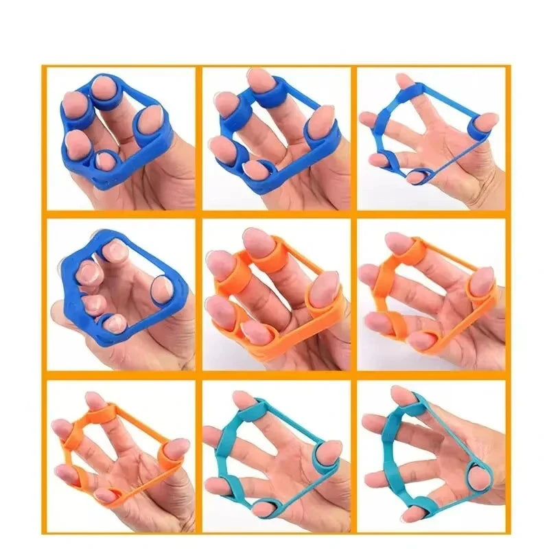 1-3pcs Silicone Five-Finger Training Hand Expanders Exerciser Wrist Stretcher Finger Gripper Expander Strength Rehabilitation