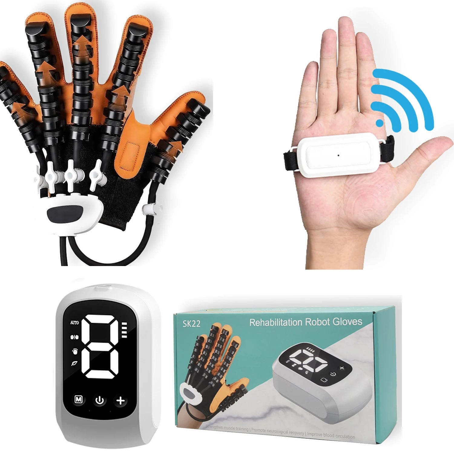 2025 Hand Rehabilitation Robot Gloves for Stroke Hemiplegia Finger Rehabilitation Trainer Exercise Rehab Exerciser Devices