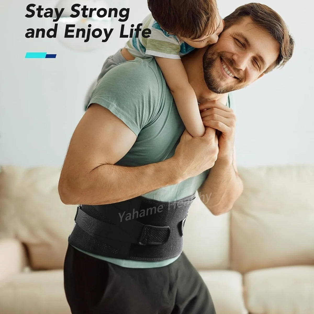 Men Women Lumbar Support Belt Back Brace for Lower Back Pain, Sciatica, Herniated Disc, Scoliosis, Lightweight Waist Support