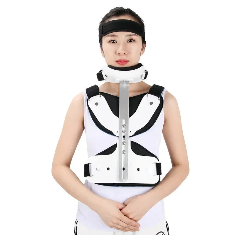 Cervical Thoracic Vertebra Orthosis Neck Fracture Fixation Brace Adjustable Medical Care Support Head Corrective Rehabilitation