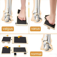 Wooden Single Leg Balance Board Ankle Foot Strengthener Non-slip Adjustable Balance Bars for Sprained Ankle Rehabilitation