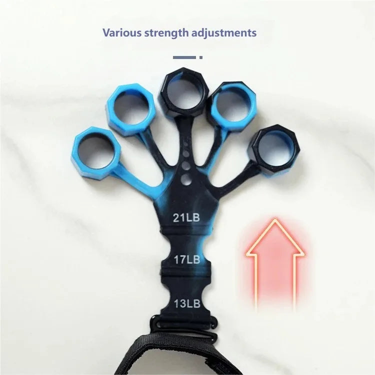 Grip Exerciser Five-finger & Wrist Strength Training Device Finger Dexterity Rehabilitation Trainer for Vein Recovery