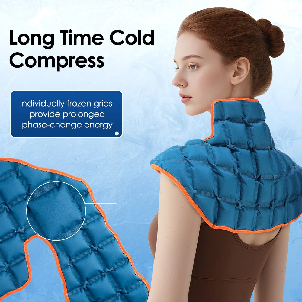 Hot Cold Compress Therapy Shoulder Wrap Self-absorbing Large Ice Pack Pad Back Neck Massage Cushion For Sport Muscle Strain
