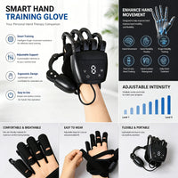 Robotic Exoskeleton Rehab Glove USB Rechargeable Silent Motor Multiple Modes Adjustable Strength For Stroke Hemiplegia Recovery