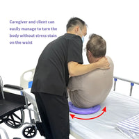 Ehucon 360° Swivel Seat Cushion for Elderly，Rotating Cushion for Wheelchair/Bed/Car, Pressure Relief Transfer Assist Pad