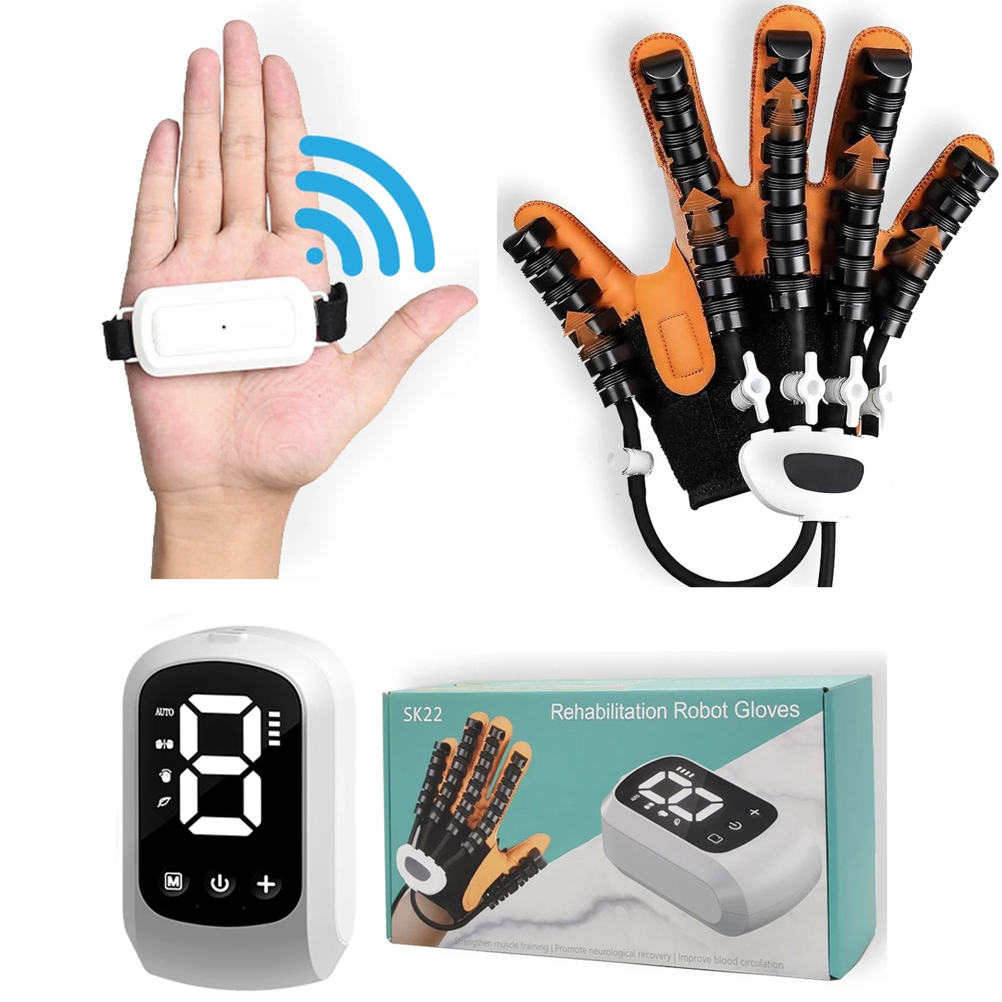 2025 Hand Rehabilitation Robot Gloves for Stroke Hemiplegia Finger Rehabilitation Trainer Exercise Rehab Exerciser Devices