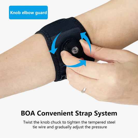 Tennis Elbow Brace Strap Golf Elbow Support Pad Forearm  Relief Arm Compression Rehabilitation Band