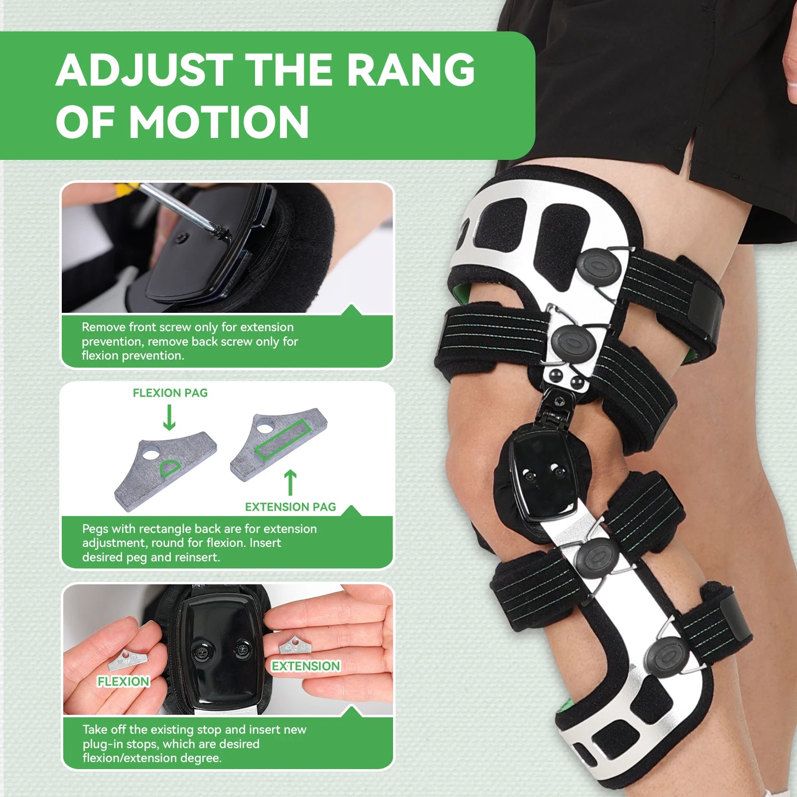 OA Unloader Knee Brace, for ACL, PCL, MCL, Meniscus tear, Bone on Bone Knee Joint Pain，Ligament injuries, Arthritis Pain Relief