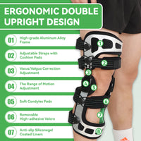 OA Unloader Knee Brace, for ACL, PCL, MCL, Meniscus tear, Bone on Bone Knee Joint Pain，Ligament injuries, Arthritis Pain Relief