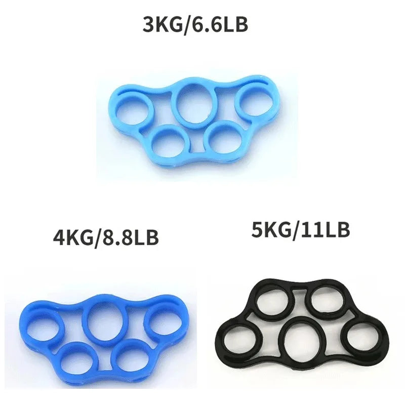 1-3pcs Silicone Five-Finger Training Hand Expanders Exerciser Wrist Stretcher Finger Gripper Expander Strength Rehabilitation