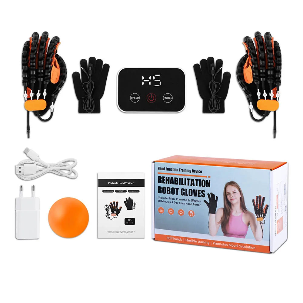 Hand Training Rehabilitation Robot Gloves for Stroke Hemiplegia Finger Rehabilitation Trainer Exercise Rehab Exerciser Devices