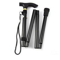 Multifunction Walking Stick Trekking Poles Telescopic Fold Crutches Hiking Stick Crutch Elderly Metal Stick Walking Cane Outdoor
