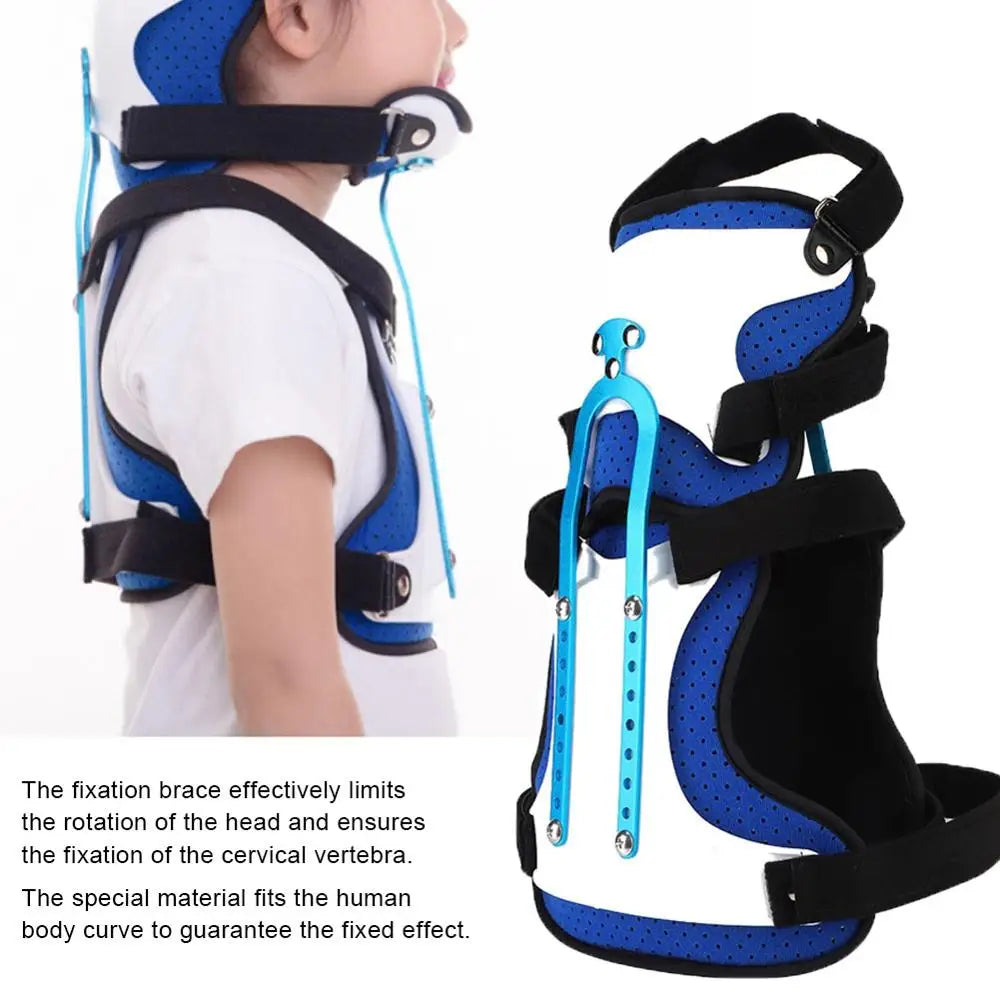 Children Neck Chest Support Correction Oblique Cervical Vertebra Spine Injury Protection During Rehabilitation Fixed Head Crutch