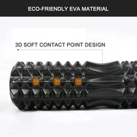 45cm High Density Foam Roller Yoga Column Deep Massage Fitness Equipment Sport EVA Block Muscle Relaxation Pilates Gym Exercises