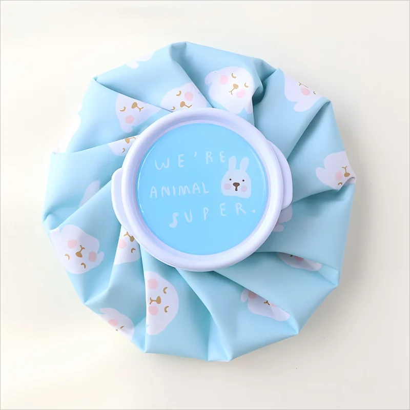 Cloth Ice Pack Household Folding Ice Pack Cartoon Thickening Leakproof Hot Water Bag Cold and Hot Compress Physiotherapy Bag Wat