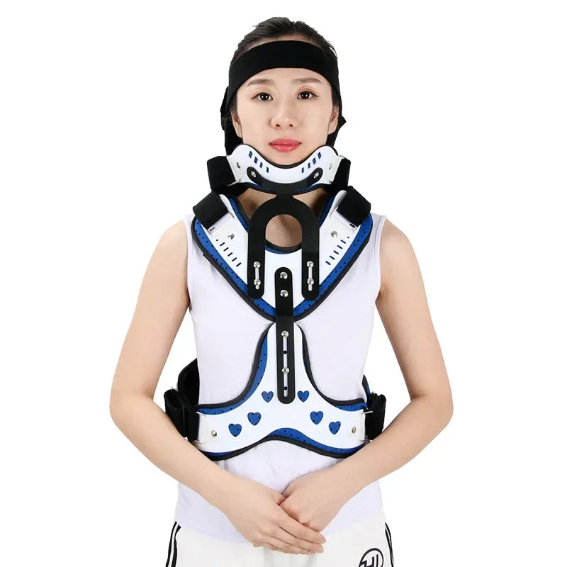Cervical Thoracic Vertebra Orthosis Neck Fracture Fixation Brace Adjustable Medical Care Support Head Corrective Rehabilitation