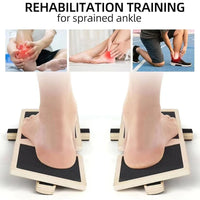 Wooden Single Leg Balance Board Ankle Foot Strengthener Non-slip Adjustable Balance Bars for Sprained Ankle Rehabilitation