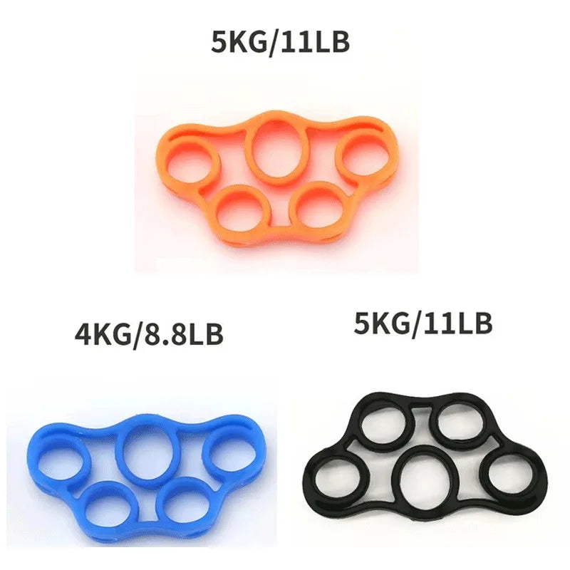 1-3pcs Silicone Five-Finger Training Hand Expanders Exerciser Wrist Stretcher Finger Gripper Expander Strength Rehabilitation