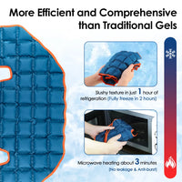 Hot Cold Compress Therapy Shoulder Wrap Self-absorbing Large Ice Pack Pad Back Neck Massage Cushion For Sport Muscle Strain