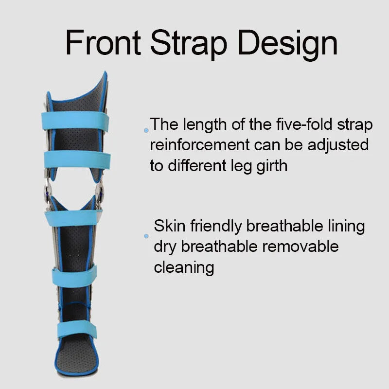 Adjustable Knee Ankle Foot Orthosis Support Lower Limbs Brace Fracture Protector Leg Joint Support Ligament Rehabilitation Care
