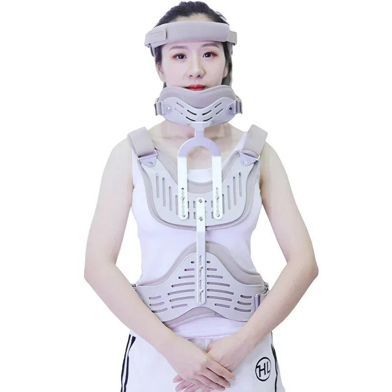 Cervical Thoracic Vertebra Orthosis Neck Fracture Fixation Brace Adjustable Medical Care Support Head Corrective Rehabilitation