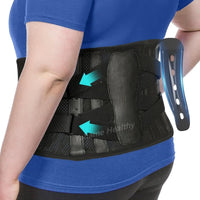Men Women Lumbar Support Belt Back Brace for Lower Back Pain, Sciatica, Herniated Disc, Scoliosis, Lightweight Waist Support